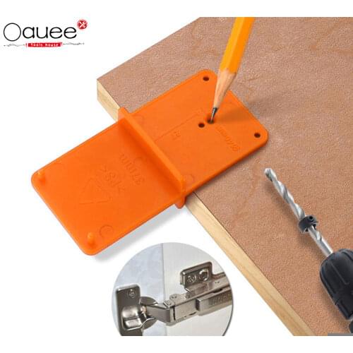35/40mm Woodworking Punch Hinge Drill Hole Opener Locator Guide Drill Bit Hole Tools Door Cabinets DIY Template Woodworking Tool