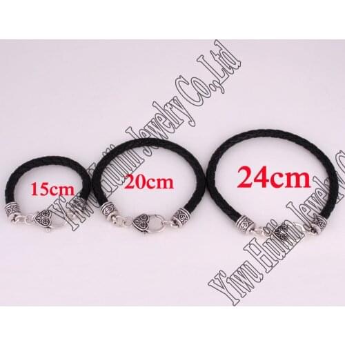 Antique sliver plated rope chain Lobster-claw-clasps