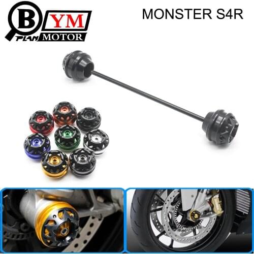 Free shipping for MONSTER S4R 2003-2008 CNC Modified Motorcycle Front wheel drop ball / shock absorber