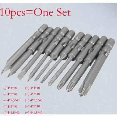 10pcs Electric Screwdriver head Screwdriver Bits for Electric Screwdriver 800 40mm length