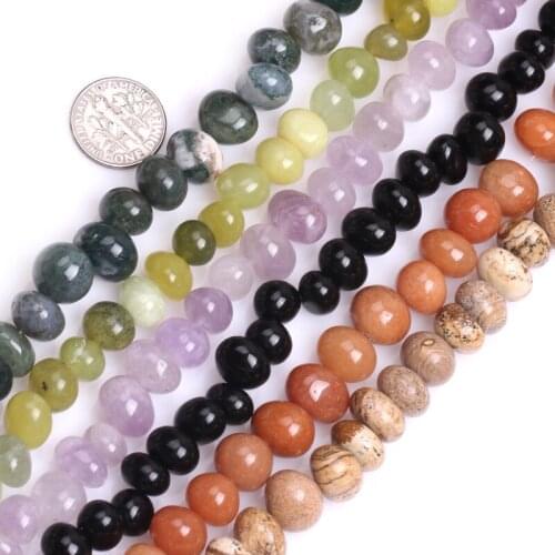 Gem-inside 8x12mm Freeform Potato Beads Fashion Jewelry Beads Mixed Stone Beads For Diy Bracelet Necklace Strand 15"
