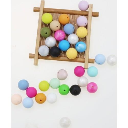 Silicone Beads 10-20MM loose beads necklace jewelry Food Grade Silicone Baby Teething DIY Bead Making Bracelets teether