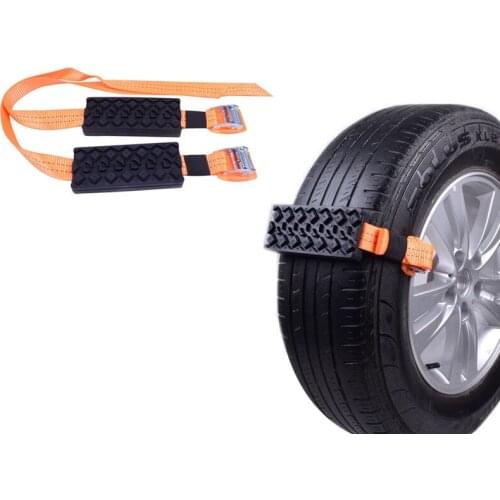 2Pcs Tire Wheel Chain Anti-slip Emergency Snow Chains For Ice/Snow/Mud/Sand Road Safe Driving Truck SUV Auto Car Accessories