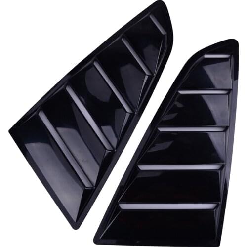 Black ABS Car Accessories Side Deflector Vent Window Scoop Louver Cover Trim Sticker Fit For Ford Mustang 2015 2016 2017 2018