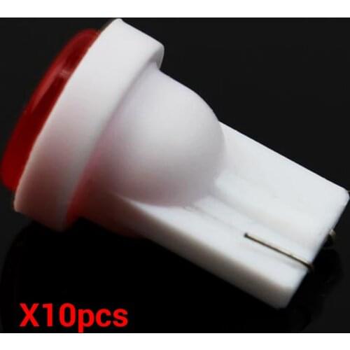 Long Service Life Super Bright Light Universal 5 Colors 12V 1W T10 6 Chip New Auto Car Lamp Bright Side Light Lamp Set 10 Pieces