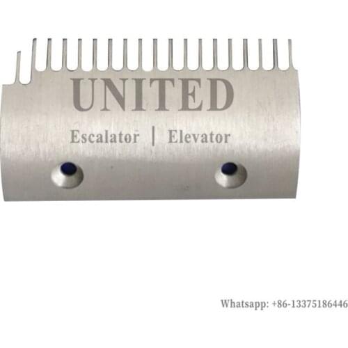 Escalator Aluminum Comb Plate DSA2001558-L/R L147mm W91.6mm Hole Space 90mm 17Teeth LEFT
