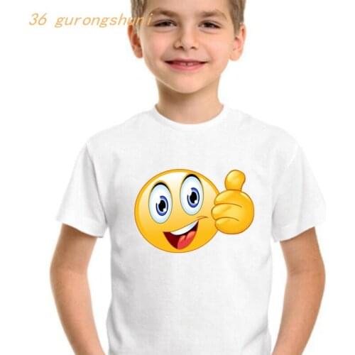 Cartoon kids t shirt for boys kid children clothing cute kawaii girls clothes tshirt girl vogue smiley graphic tee boy t-shirt