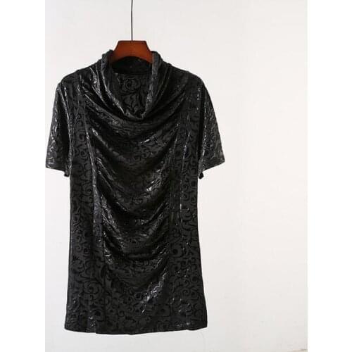 2021 Summer New Men Printing Swing get T Shirt fashion male Slim T-Shirts Hip-Hop Stretch Cotton Black White joker Primer shirt