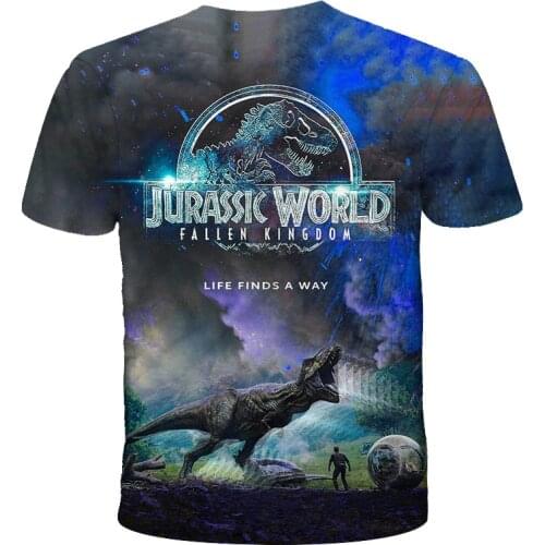 Hot Jurassic Park T Shirt 3D Printed T-shirt Casual Funny Tops Tees summer Cool animal dinosaur t-shirt tee shirt homme