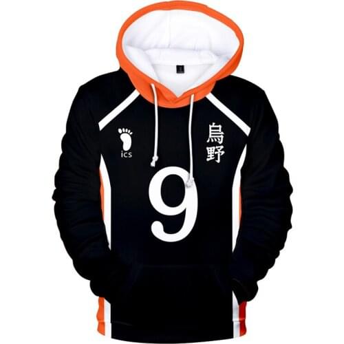 Haikyuu Hoodies 3D Bokuto Kageyama Kenma Kozume Japan Volleyball Junior Sweatshirt Oversized Anime Cosplay Boys/gir Kids Clothes