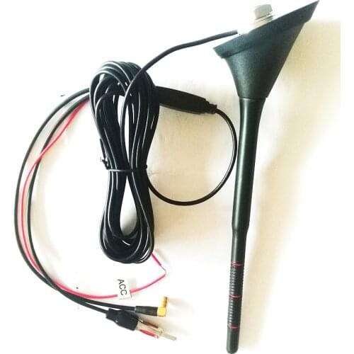 Car Antenna Set Radio Amplified Splitter AM FM Radio Antenna Aerial Kit Active Amplified DAB + FM Radio Antenna Mast Car Part