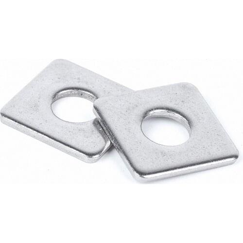 2-20Pcs 304 Stainless Steel Square Gasket Square Flat Pad/Washers Curtain Wall With Flat Mat M3 M4 M5 M6 M8 M10 M12 M14 M16