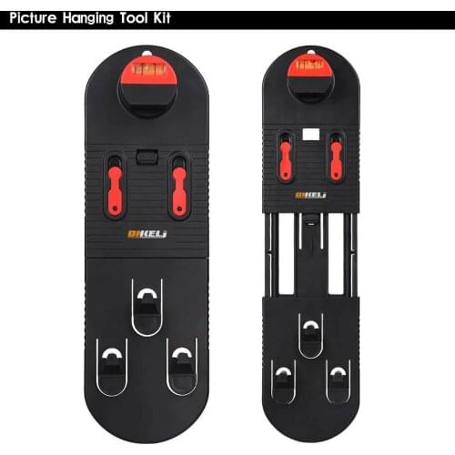 Photo Frame Level Ruler Picture Frame Hanging Tool DIY Photo Frame Level Ruler Picture Frame Hanger Hooks Easy Handle Pic Hanger