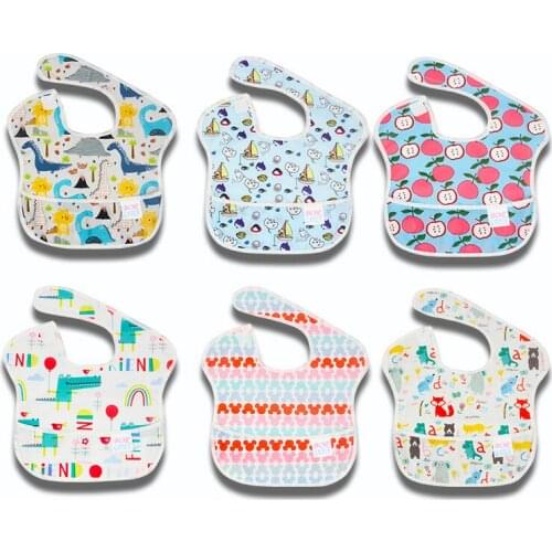 Cute cartoon baby waterproof bib bib men and women baby universal washable fashion bib antifouling and deodorizing fashion bib