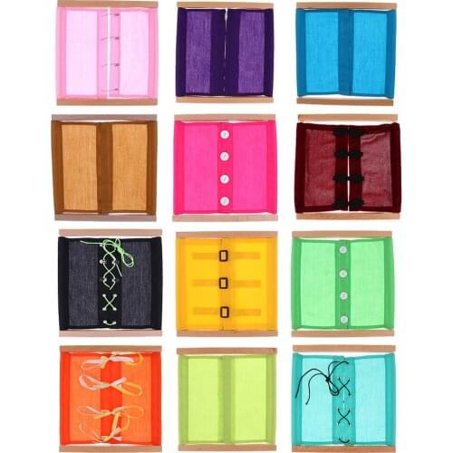 Montessori Daily Life Training Clothing Box Baby Early Development Tool Pack of 12