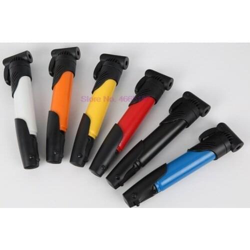 By DHL 200pcs Bicycle Pump Portable Air Pump Tyre Tire Ball Mini Pump Road Bike Accessories Cycling Pump Black