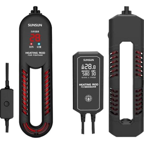 New SUNSUN infrared carbon fiber PTC heating rod fish tank heating rod automatic constant temperature aquarium heating rod