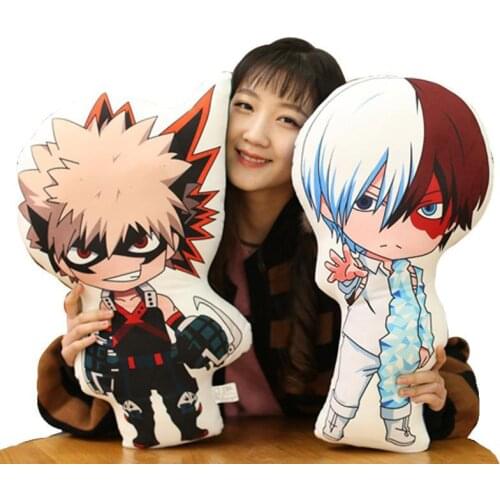My Hero Academia Manga Peripherals Cushion Todoroki Shoto/Bakugou Katsuki/Midoriya Izuku Anime Plushie Pillow Stuffed Plush Toys