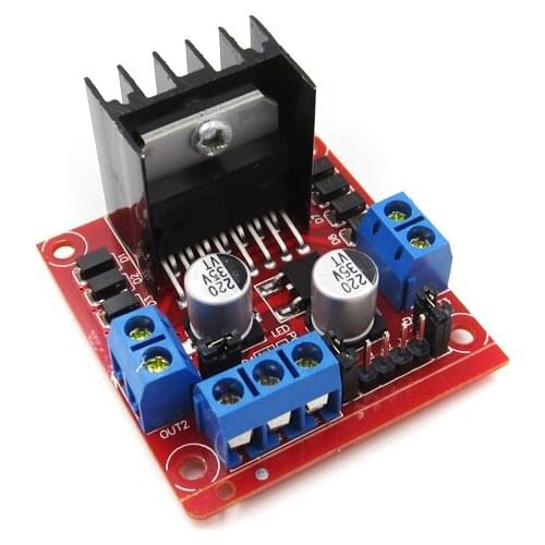 1PCS L298N Dual Stepper Motor Driver Controller Board Module RED Dual H-Bridge Electronics Tantalum Capacitor diy electronics