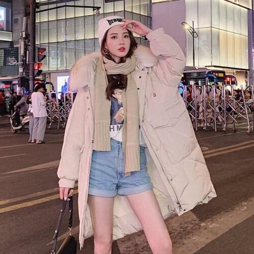 Winter Down Jacket Women Ultra Light Duck Long Sleeve Down Zipper Warm Female Down Hat Coat Female Outwear Pockets streetwear