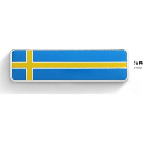 Swedish Flag Auto Emblem Badge Motorcycle Decals Sticker Fairing Car Accessories