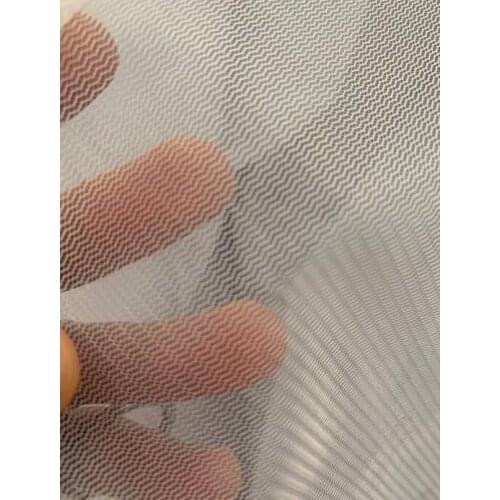 WHITE - POLYESTER - FLAG FABRIC MATERIAL CLOTH - 150cm wide Low density