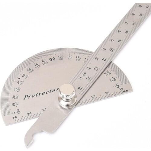 Angle ruler hand angle 180 degree steel angle Simple protractor arm angle protractor 250MM Steel tape stainless steel Protractor