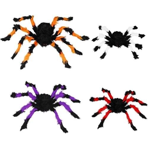 Outdoor Halloween Decorations 143 Inch Spider Web And 4 Pack Color Giant Spider Outdoor Halloween Decor Party Supplies