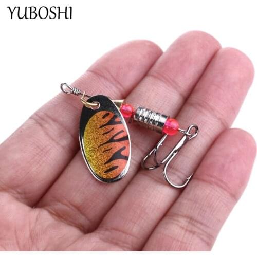 YUBOSHI 2021 Hot Sale 6.4cm 5.1g Metal Sequins Fake Bait With 6# Hook Artificial Fishing Lure 1/PCS Fishing Tackle