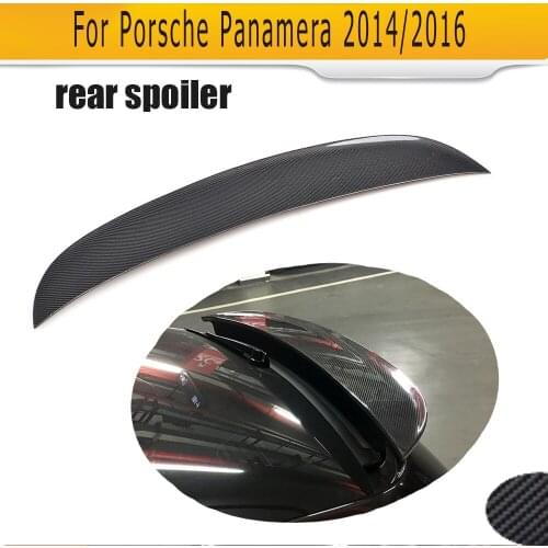 Carbon fiber Rear Trunk Spoiler for Porsche Panamera 2014 2016 Boot lip wing Spoiler Car Tuning Parts