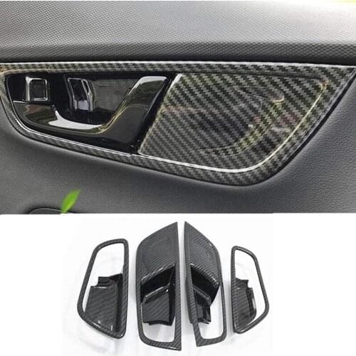 Car Inner Door Bowl Protector Frame Cover Inner Handle Decorative Frame for Hyundai Kona Encino 2018 2019