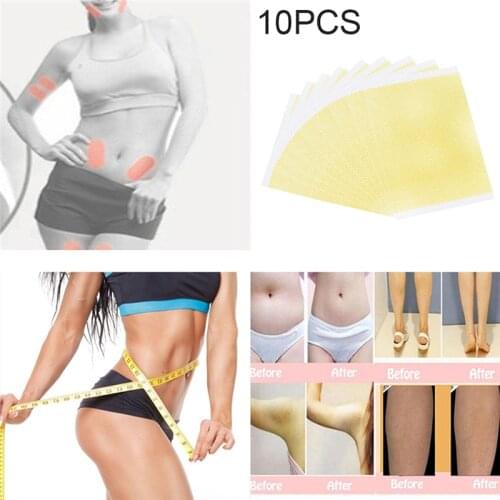 Sumifun 10Pcs Slimming Cream Navel Stick Slim Patch Weight Loss Burning Fat Patch Health Care Efficacy Strong Massage