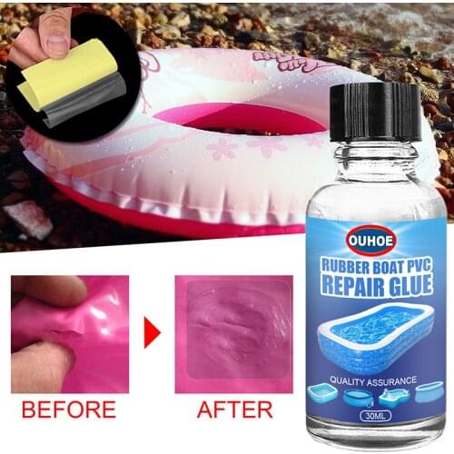 30ml 10pcs Pvc Repair Patch Glue Pool Glue Swimming Ring Float Air Dinghies Lifebuoy Adhesives Accessories Self Adhesive Клей
