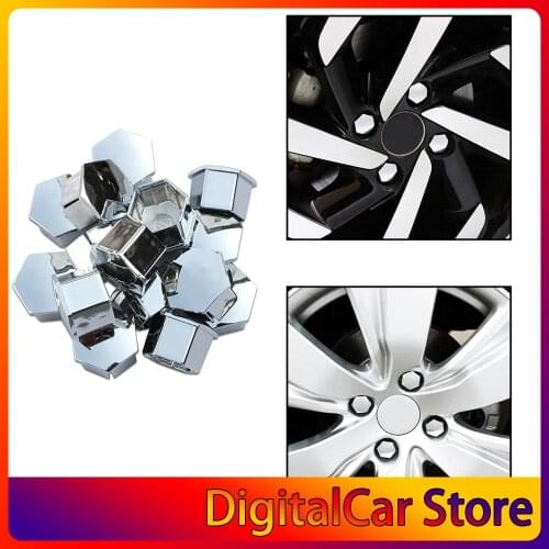 16 Pcs 19mm Tire Screw Cap Metric Hex Bolt Cap For 307 308 408 206 207 Wheel Nut Rim Cover Decor dropshipping