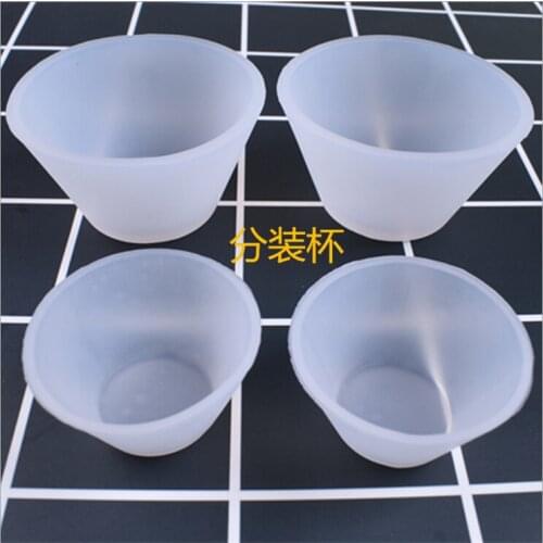 2018 1 pcs distribution cup silicone resin glue tools Glue distribution cup crystal scale Jewelry tools resin molds for jewelry