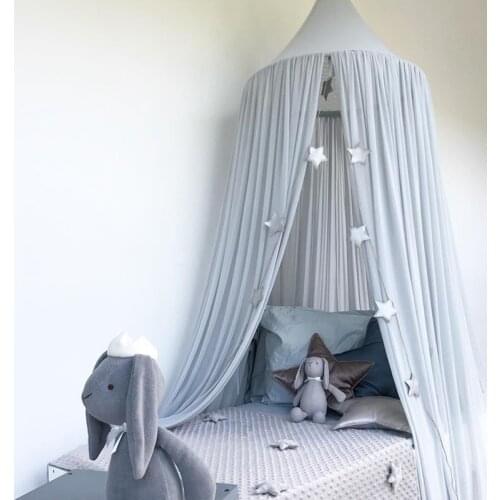 240cm Baby Kids Room Tent Chiffon Mosquito Net Baby Dome Tents Bed Mantle Baby Crib Canopy Tent Children Room Home Decor