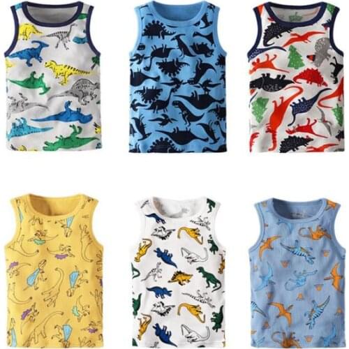 3pcs/set Kids Baby Boys Vests T-shirts Children summer Vest Top Outfit for boys Girls Clothes Cotton Tees Playsuits