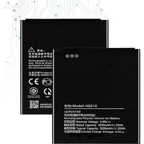 3000mAh Replacement Battery HQ510 WT130 For Nokia 2.2 HQ510 WT130 Mobile Phone