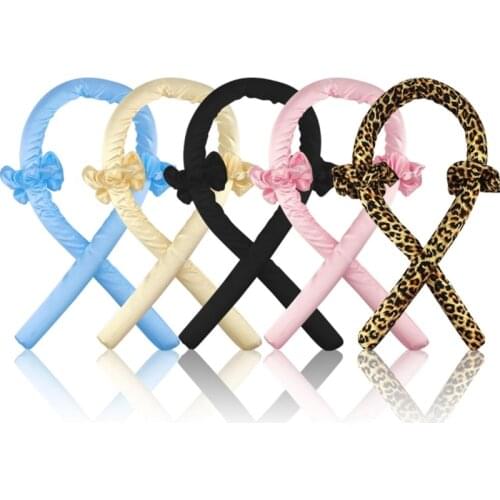 27RC Heatless Hair Curlers for Long Hair to Sleep in Overnight No Heat Curls Headband Rollers Curling DIY Styling Tools