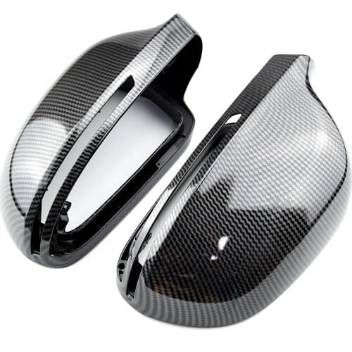 Side Wing Rearview Mirror Cover Cap Casing 8T0 857 527 Fit for AUDI A3 A4 B8 A5 A6 A8 S8 Q3 Without Side Assist 8F0857528B