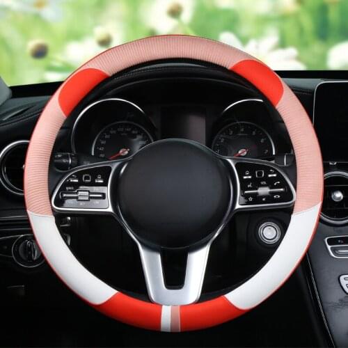 Car Steering-Wheel Handle Covers Auto Decoration Universal Steering Wheel Cover Cute Cartoon Cat Ear 5 Colors