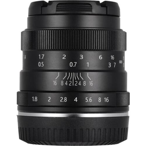 Lightdow 50mm F1.8-F16 APS-C Manual Prime Camera Lens for SONY E Mount A6500 A6300 A6100 A6000 NEX-7 NEX-6 Olympus M4/3 FX Mount