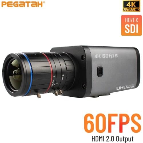 HD EX-SDI HD camera 4K 60FPS HD broadcast camera 1/1.8 Cmos HDMI camera C-CS auto iris lens Low illumination camera with 485