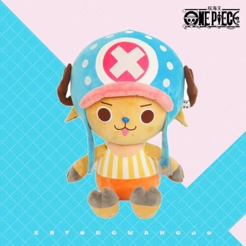 [MYKPOP]ONE PIECE Dolls CHOPPER Action Figure Sitting Posture Stuffed Doll Amine Fans Collection Birthday Gift SC20071915