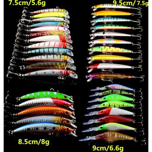 New 35pcs/Set Fishing Lures High Quality Fishing Wobblers Mixed 4 Model Minnow Bait Artificial Bass Crankbait Fishing Tackle