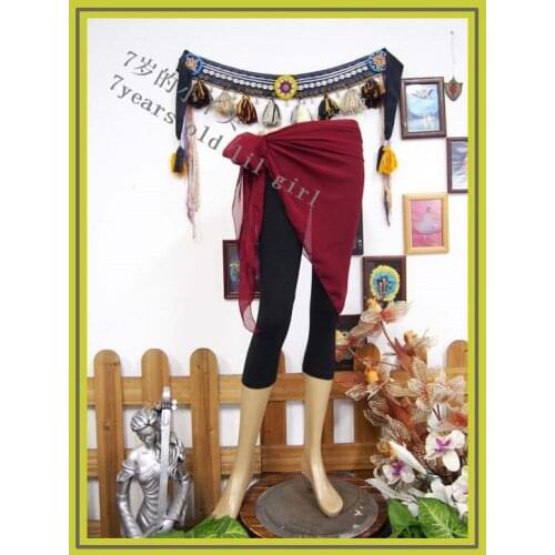 Tribal belly dance chiffon asymmetric scarf BW93-98