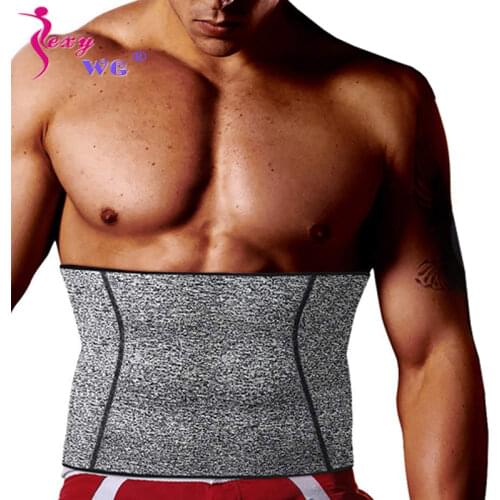 SEXYWG Men Waist Trainer Back Supports Slim Body Shaper Belt Corset Neoprene Sauna Strap Sport Top Brace Slimming Faja Shapewear