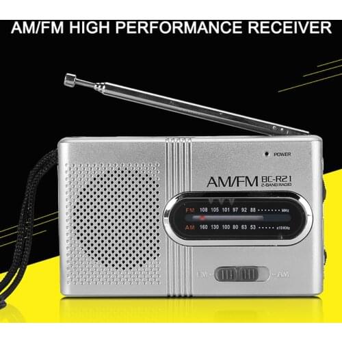 Radio Wireless Speakers Portable AM / FM Radio Music Player Digital Mini Radio Multifunctional FM Sound Recorder No-Insert Card