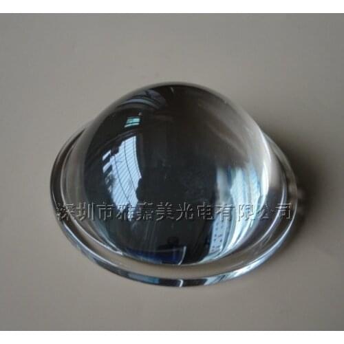 Adjusting beam assistant Glass LED lens 54.5MM optical glass lens,10W-100W high power LED convex lens