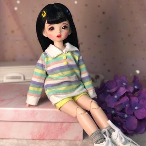 30CM BJD Doll Movable Jointed DIY Toy Doll With Clothes 3D Eyes Fashion Doll For Girls